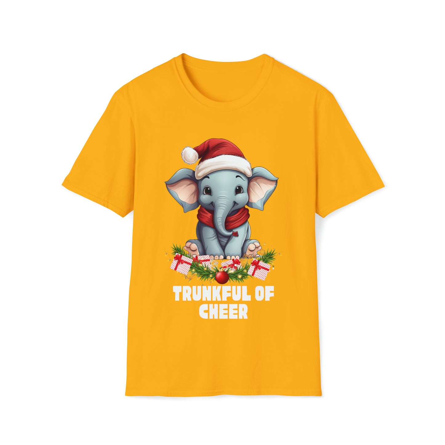 Santa elephant Softstyle T-Shirt