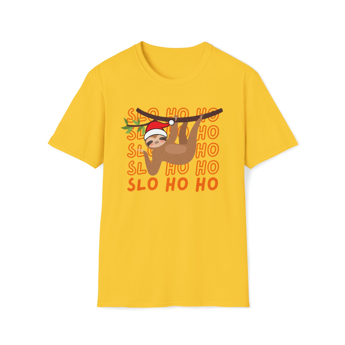 Sloth santa christmas Softstyle T-Shirt