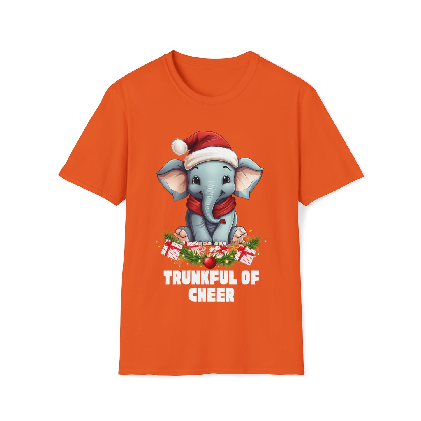 Santa elephant Softstyle T-Shirt