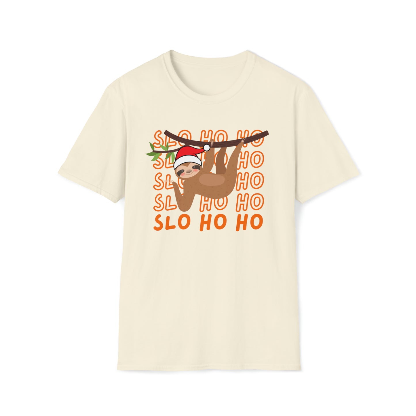 Sloth santa christmas Softstyle T-Shirt