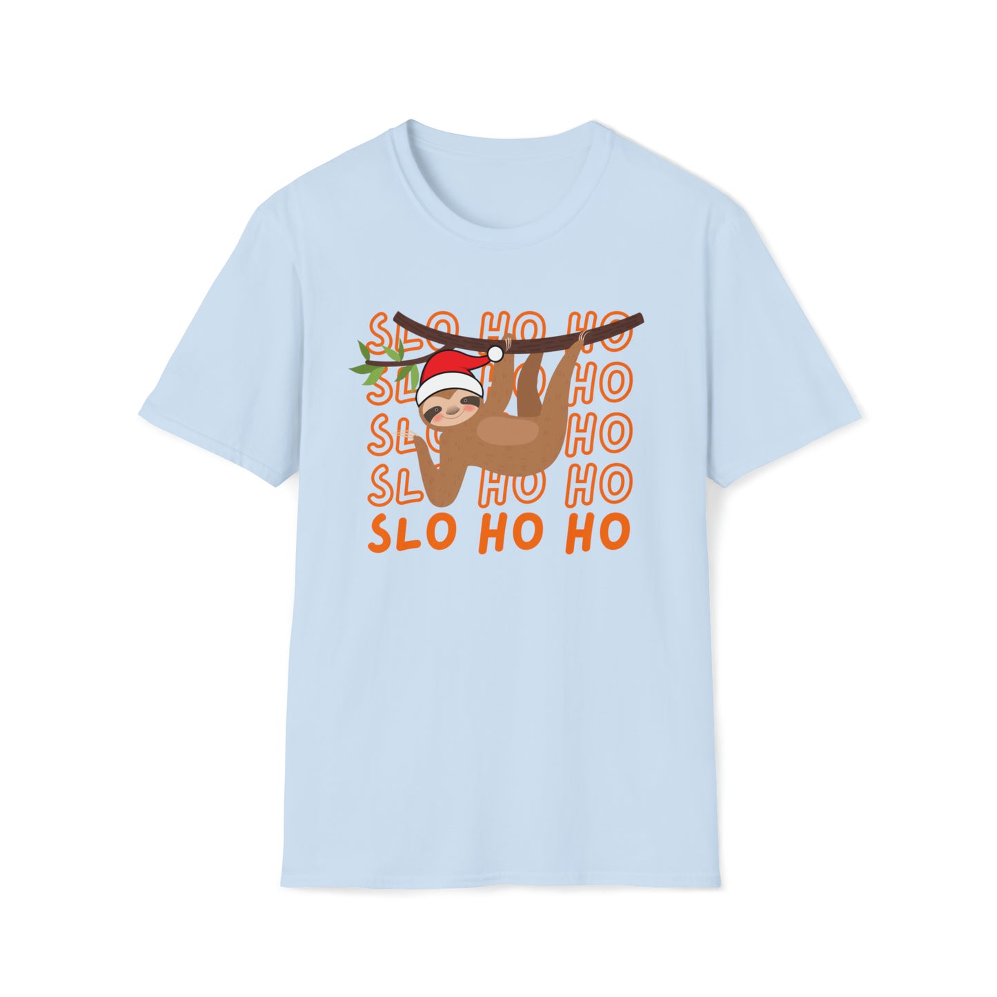 Sloth santa christmas Softstyle T-Shirt