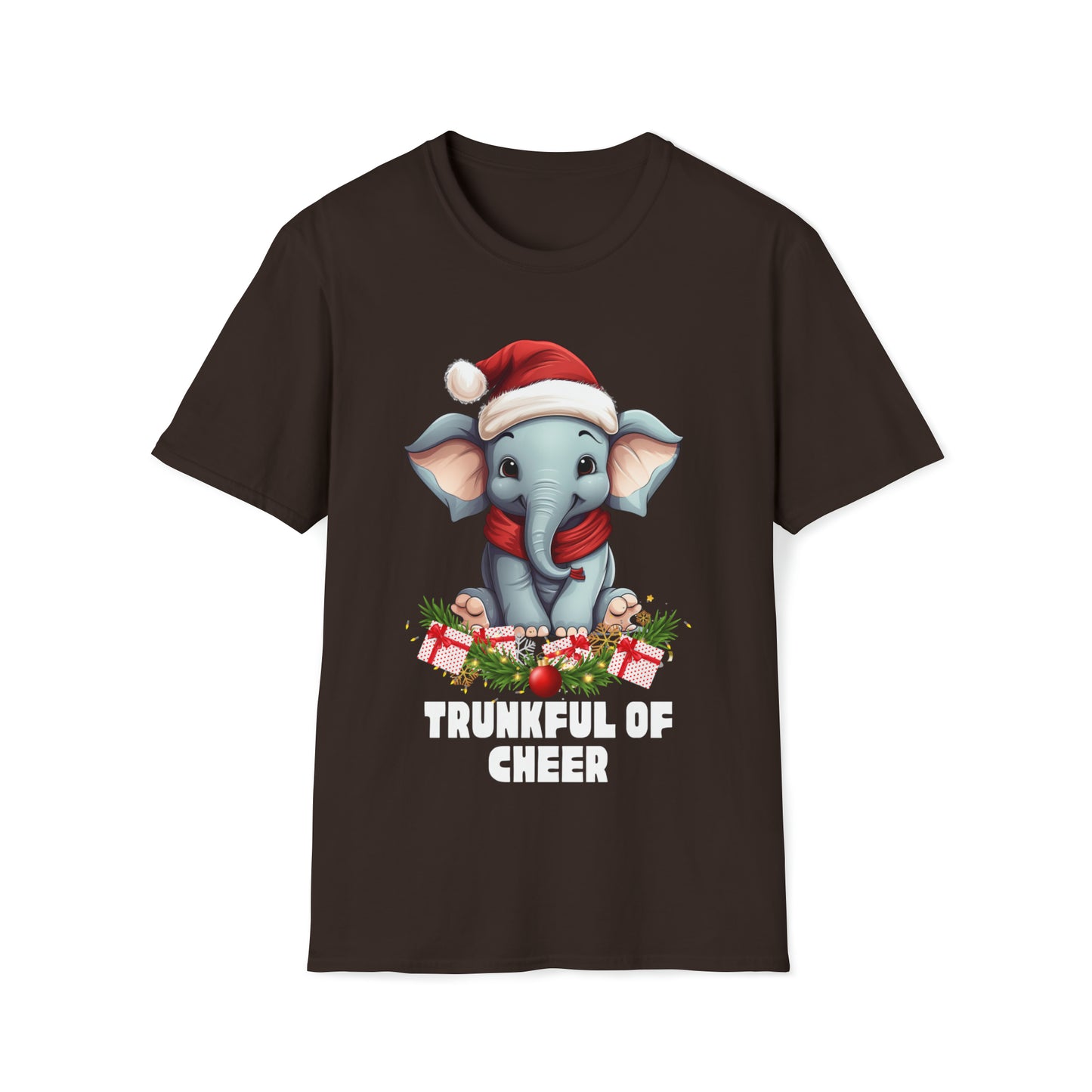 Santa elephant Softstyle T-Shirt