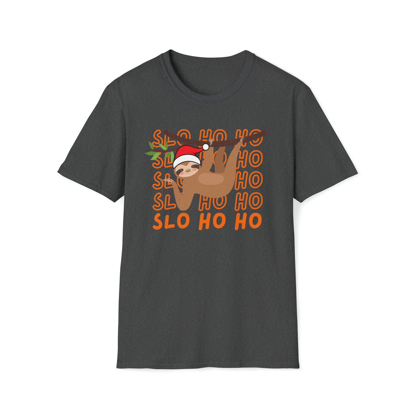 Sloth santa christmas Softstyle T-Shirt