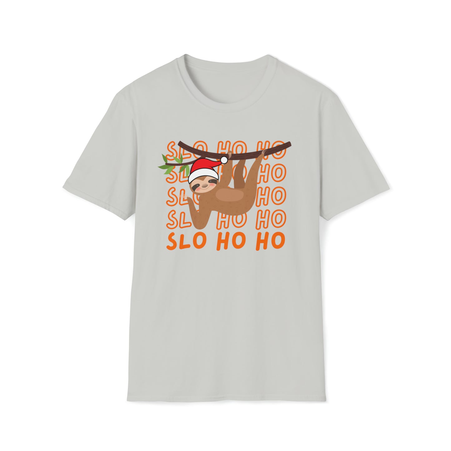 Sloth santa christmas Softstyle T-Shirt